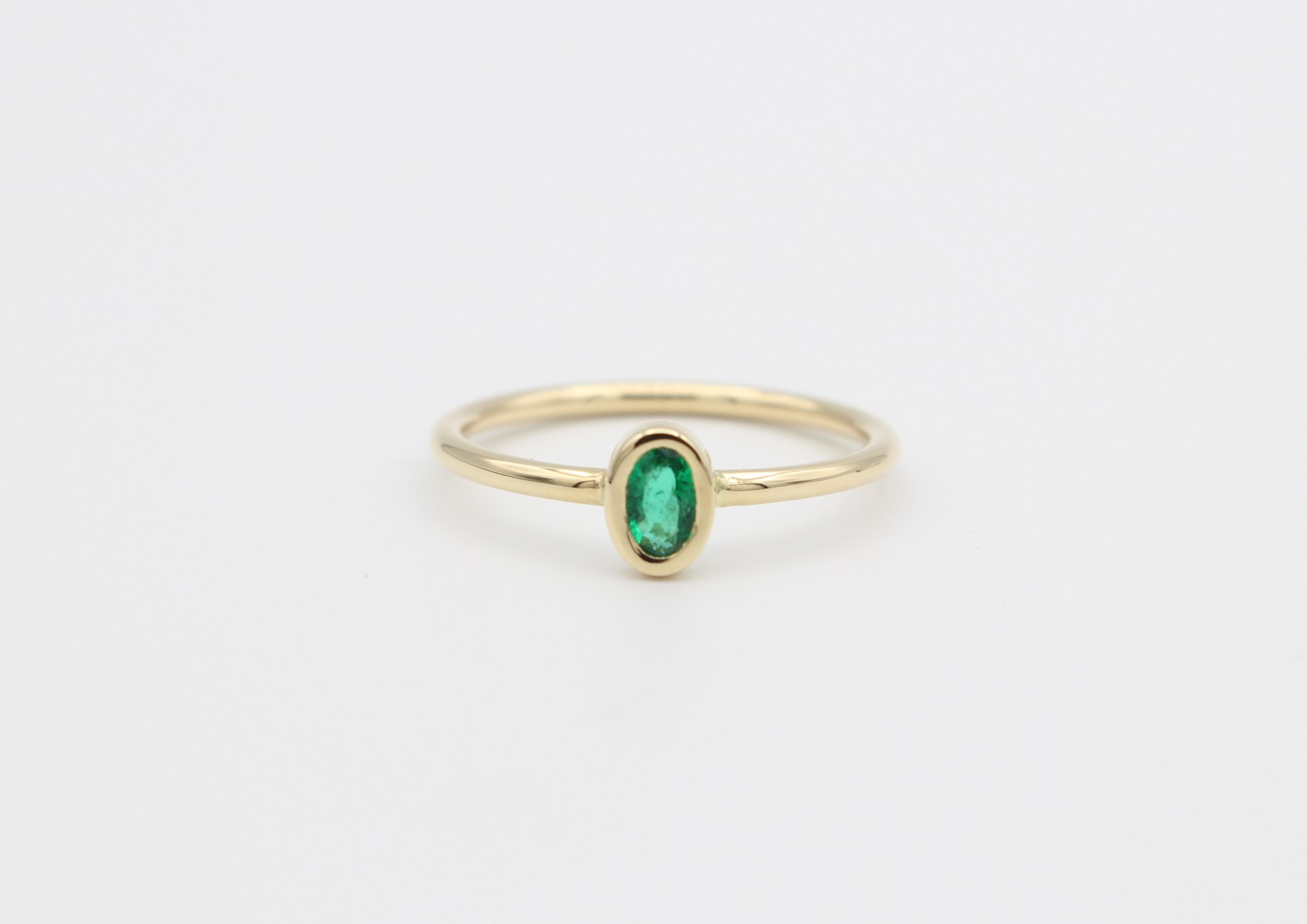 gouden ring smaragd -